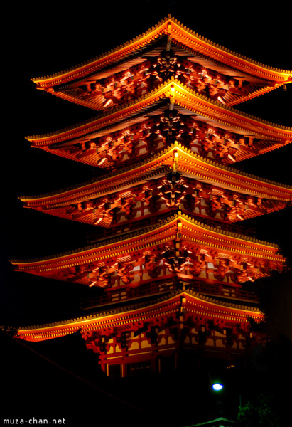 Five Story Pagoda at Senso-ji Temple