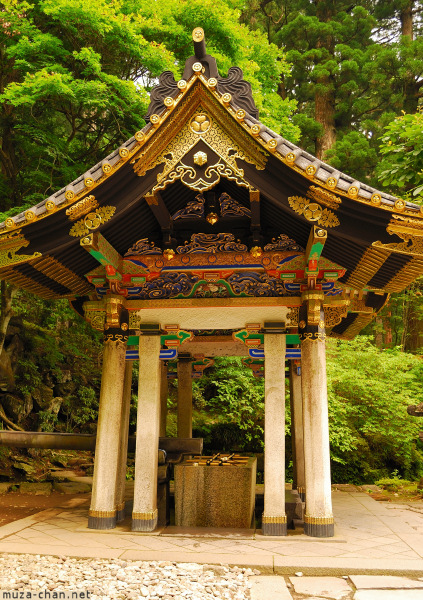 Sacred fountain at Mausoleum Rinno-ji Taiyuin, Nikko