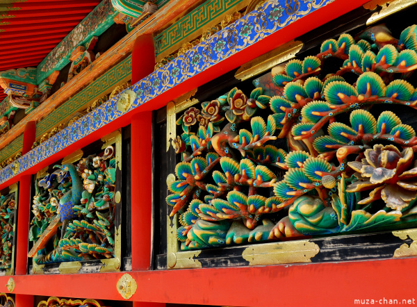 Intricate carvings at Toshougu Shrine, Nikko