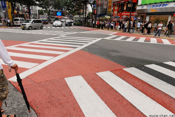 Scramble crossing in Shibuya, Tokyo
