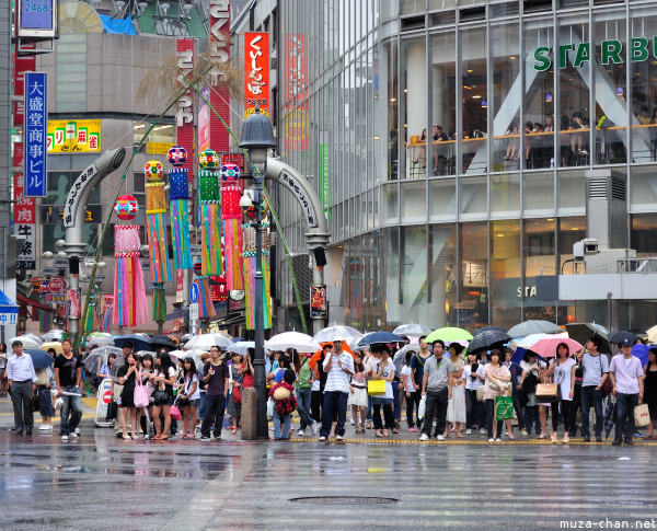 Rain in Shibuya, Tokyo