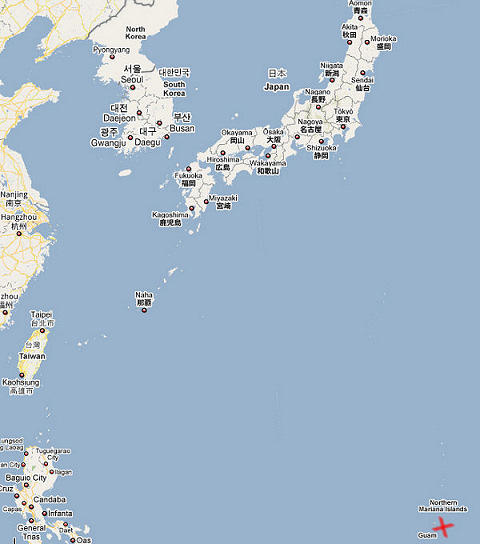 Guam Map