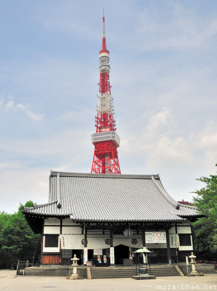 Tokyo Tower, View from Zojoji Temple
