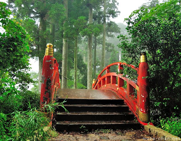 Japanese Red Bridge, Hakone Shrine, Hakone