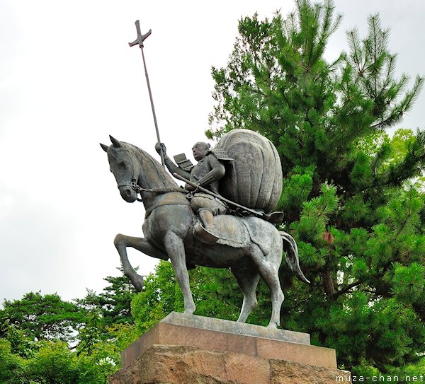 Maeda Toshiie statue, Oyama Shrine, Kanazawa