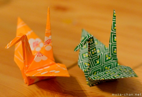 Origami cranes