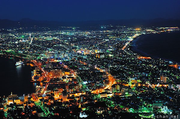 Hakodate, View from Mount Hakodate Observatory