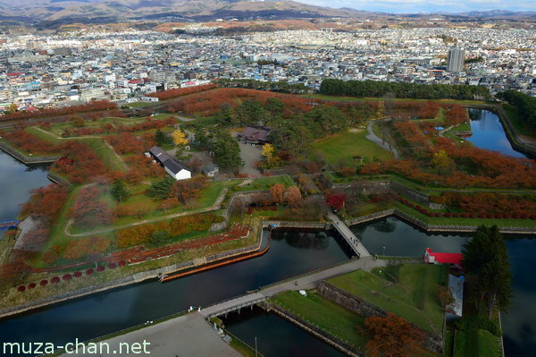 Goryokaku fort, View from Goryokaku Tower, Hakodate