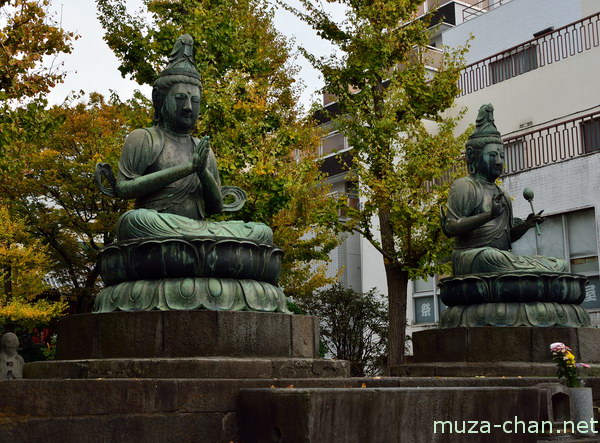 Statues of Kannon-bosatsu and Seishi-bosatsu, Senso-ji, Asakusa