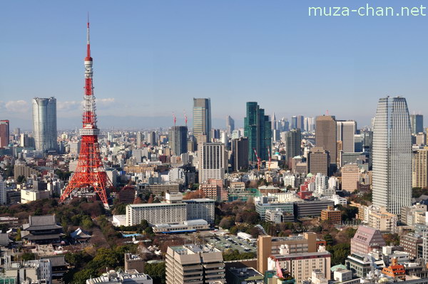Tokyo Tower, View from World Trade Center, Tokyo
