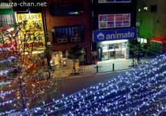 Akihabara Christmas lights