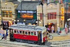 Old Japanese Streetcar Diorama