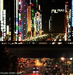 Tokyo Ginza by night