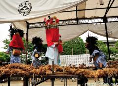 Lion Dance at Mizudome-no-Mai festival