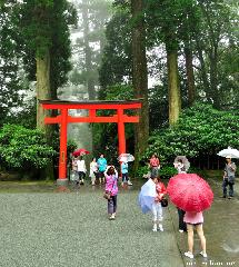 Rain break at the Shrine