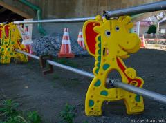 Cute Japanese roadside barriers, giraffes