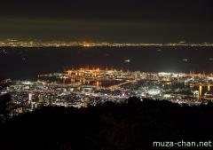 Kobe, night view from Mount Rokko
