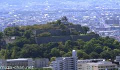 Marugame castle aerial view