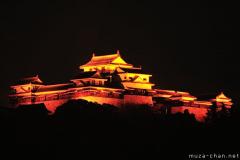 Matsuyama Castle spectacular night view