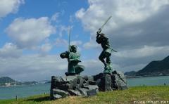 The most famous samurai duel in the history of Japan, Miyamoto Musashi vs Sasaki Kojiro