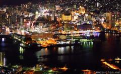 Nagasaki port night view and a little history