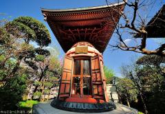 Japanese Traditional Architecture, rare wooden Hoto pagoda