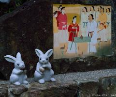 Cute rabbit statues at Izumo Taisha