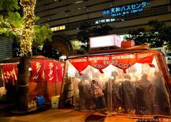 Winter yatai food stalls in Fukuoka
