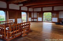 Shiroishi castle top floor interior