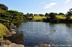 The Suizenji garden Mount Fuji
