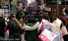 Crowd on Takeshita street