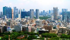 Shiodome seen from Tokyo Tower