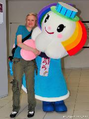 Me and my favorite Japanese mascot, Sorara-chan
