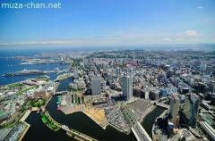 Yokohama Minato Mirai 21 aerial view