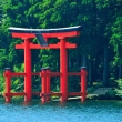 Torii on Lake Ashi, at Hakone Shrine