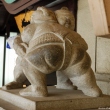Statue of sumo wrestlers outside of Ryogoku station