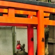 Kitsune statue at Gojo Shrine in Ueno